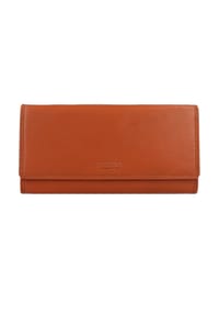 mano Donna Giulia - Donna Giulia Geldbörse Leder 19,5 cm - cognac