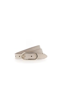 Tamaris - Gürtel, ovale Metallschnalle, für Damen - 120 CREAM