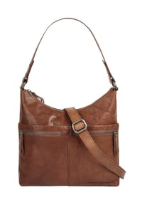 SPIKES & SPARROW® - Umhängetasche Echt Leder - cognac