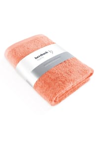 herzbach home Badetuch Pura 100x150 cm 550g/m², Premium-Qualität, 100% Baumwolle, einfarbig - Herzbach_Pura - Anthrazit