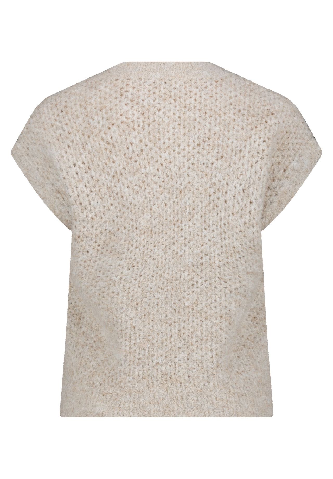 Cartoon Strickpullunder, V-Ausschnitt, FüR Damen, Beige, 38