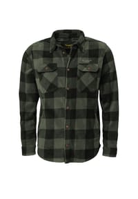 HERO BY JOHN MEDOOX® - HENDRIX Herren Fleecehemd - black/grey check