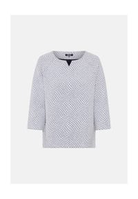 olsen - Sweatshirt mit Allover-Dessin - White Silk