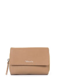 Tamaris AMANDA - Geldbörse, Leder, Emblem, uni, für Damen - 920 SAHARA