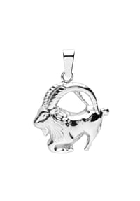 OSTSEE-SCHMUCK® - Anhänger , Tierkreiszeichen Steinbock , Silber 925/000 - silber