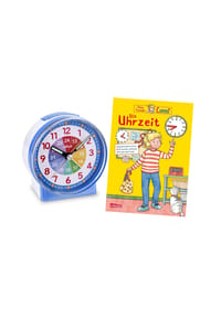 Atlanta by PARAGON - Kinderwecker mit Lernbuch Conni Uhrzeit lernen - 2126/5 BU - Blau