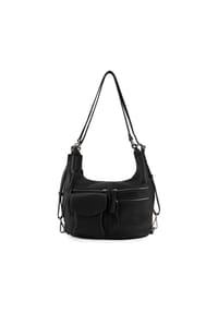 FREDsBRUDER Forever - Forever Schultertasche Leder 38 cm - black
