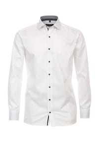 CASAMODA - Herren Businesshemd uni Modern Fit - Weiß
