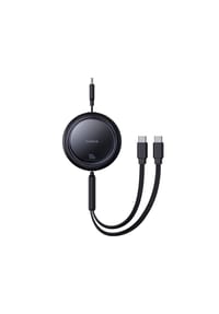 COFI - Baseus Bright Mirror Series USB-C Einziehbares Kabel - 2 x USB-C - Schwarz One Size