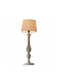 LOBERON - Tischlampe Zepinal antikgrau/creme - antikgrau/creme