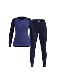 odlo - Layer Set Active Warm skipper blue - blau