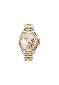 Thomas Sabo Glam & Soul - Damenuhr Blumen Bicolor - gelbgoldfarben