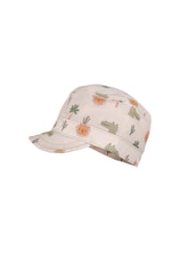 maximo® - MINI BOY-Cap, Tiere Klettriegel, UV 50 - flanell-grün-krokodil