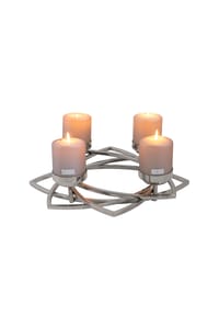 Fink Living Leuchter, 4-flammig ZAPPORA - ZAPPORA - silberfarben