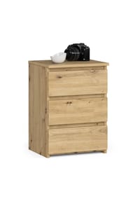 Akord - Nachttisch CL3 mit 3 Schubladen - artisan-eiche