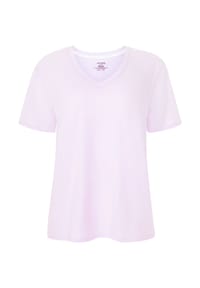 JOCKEY® - Schlafanzug-Oberteil Cotton Stretch, V-Ausschnitt, für Damen - 025 GREY HEATHER