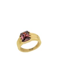 JOOP! - Ring mit Stein für Damen, Edelstahl, Zirkonia - Gold