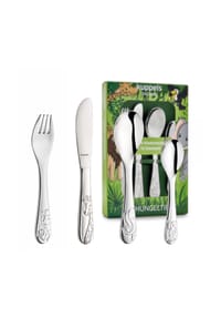 kuppels - 4-tlg. Kinderbesteck Set - silber