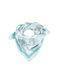 MANGUUN - Tuch, quadratisch, für Damen - TURQ WHITE