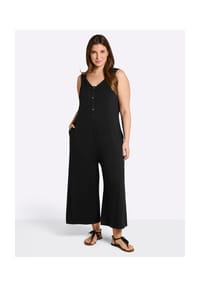 sheego - Jumpsuit - schwarz
