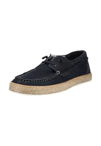 BULLBOXER - Leder/Textil Slipper - Navy