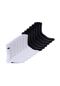 Champion® - Unisex Socken, 12 Paar - Crew Socken Basic - Blau/Weiß/Grau