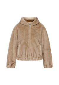 GIL BRET - Plüschjacke mit Kapuze - Silver Mink