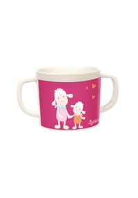 sigikid® Kindertasse Schaf Schnuggi r PET Kindergeschirr ,  für Kleinkinder und Kinder - SCHNUGGI - pink