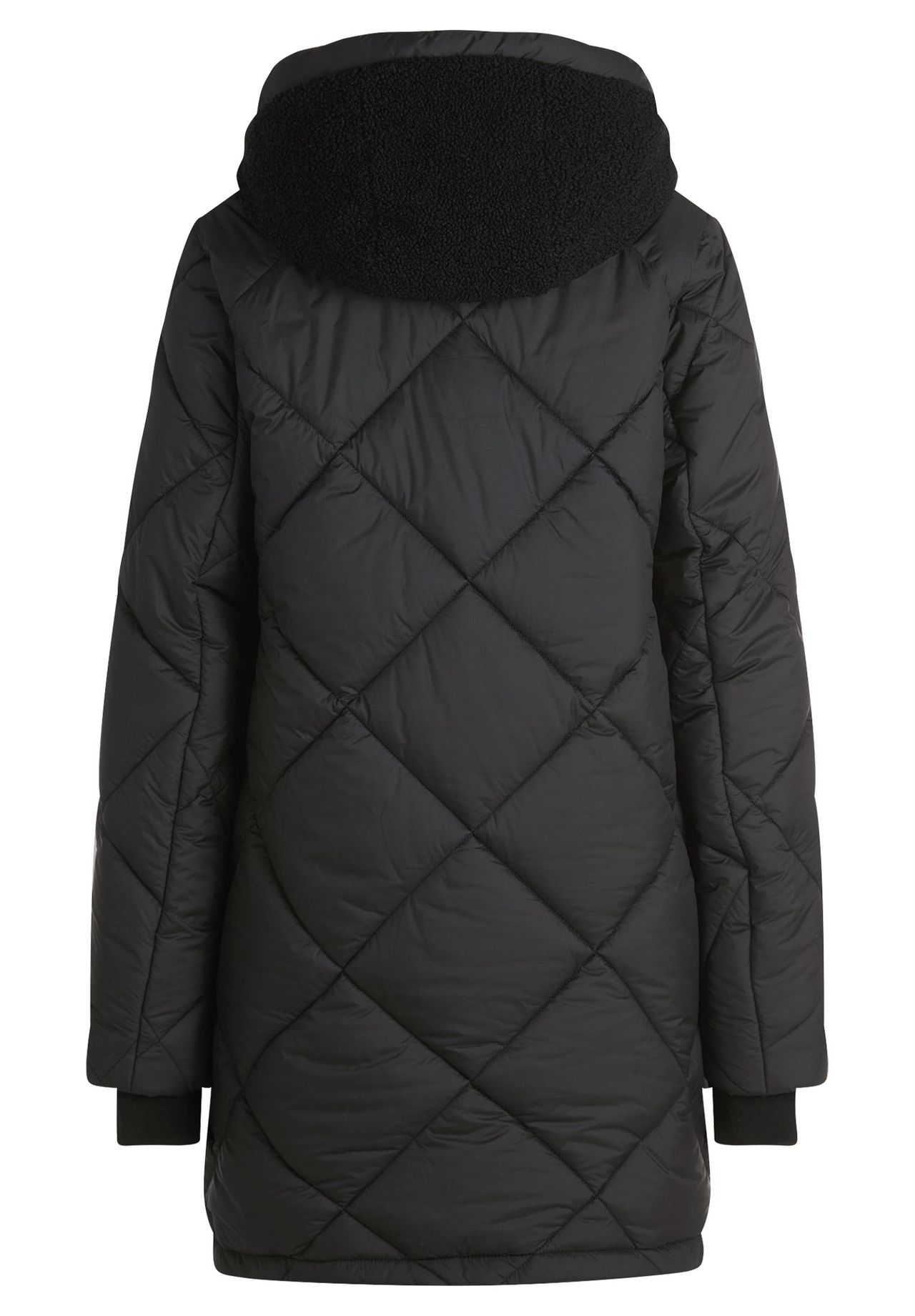 Cartoon Steppjacke Mit PlüSch, Schwarz, 38