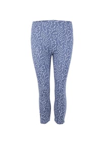 ROADSIGN® australia - Damen Leggings Blue Motion mit feinem Allover Print, figurbetont geschnitten, elastisch und bequem, ideal für Alltag und Bewegung - blau