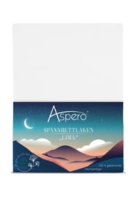 Aspero® - Kinderspannbettlaken aus Bio-Baumwolle RIGA - Hellgrau