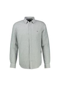 LERROS - Gestreiftes Langarmhemd aus Leinen-Baumwoll-Mix - CLASSIC NAVY