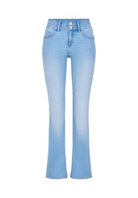 PADDOCK'S® - Slim Fit Bootcut Jeans mit Komfort Stretch JANE - light blue