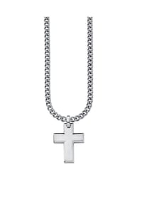 s.Oliver - Herren Kette mit Anhänger, Edelstahl - SILBER