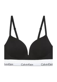 Calvin Klein - Icon Cotton Modal Bügelloser BH, Logo-Bund, für Damen - UB1 BLACK