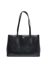 Calvin Klein - Shopper, Kunstleder, für Damen - BLACK / ANTIQ L.G.
