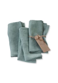 LOBERON - Serviette 4er Set Ghis grün - grün