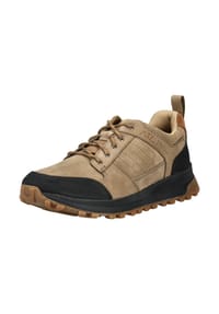 CLARKS® - Nubukleder Sneaker - Dunkelbeige