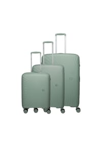 travelite Tamaris x Travelite - Tamaris x Travelite Voyaage 4 Rollen Kofferset 3-teilig mit Dehnfalte - anthracite