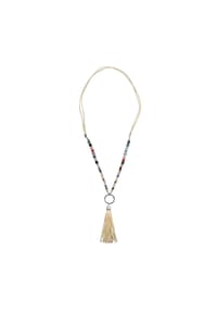 Steuer Modeschmuck - Collier Metall Achat - mehrfarbig