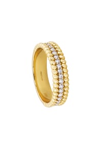 MONCARA - Damen Ring, 585er Gelbgold mit 17 Diamanten, zus. ca.  0,4 Karat - GOLD