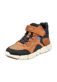 GEOX - Veolurs/Textil/Synthetik Stiefelette - Braun/Schwarz