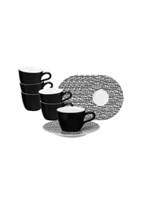 Seltmann Weiden Espressotassen mit Untertassen Life Fashion 90 ml 6er Set - LIFE - blau