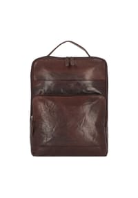 SPIKES & SPARROW® - Bronco Rucksack Leder 40 cm Laptopfach - black
