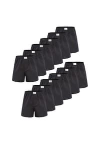 Lakeford & Sons - Boxer American Boxershorts Herren 12-Pack in klassischen Designs - dunkelblau