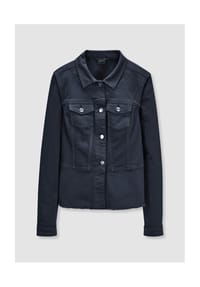 MADELEINE - Jeansjacke mit Schößchen - marine