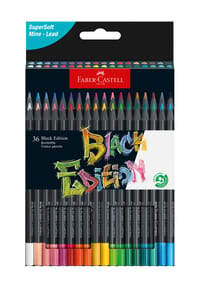 Faber-Castell - Buntstifte "Black Edition", 36er  Kartonetui - MEHRFARBIG, mehrfarbig