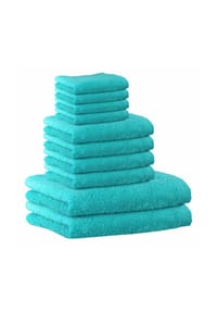 Cawö - Handtuch Set, 10-tlg. - Lifestyle, 2x Duschtuch, 4x Handtuch, 4x Gästetuch - Anthrazit
