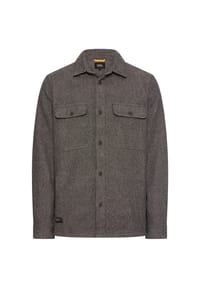 camel active - Warmes Overshirt aus 100% Baumwolle - Navyblau