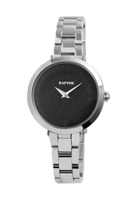 RAPTOR Raptor - Damen Quarz Armbanduhr Phyllis mit Edelstahlgliederarmband - 3 ATM - Mineralglas - blau-silber